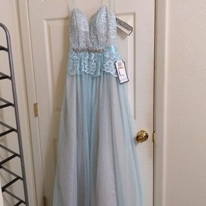 Prom or special occasion floor length dress.